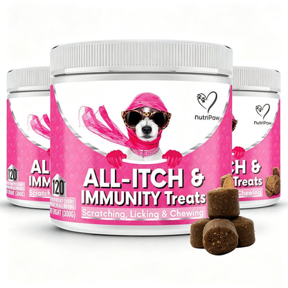 NutriPaw All-Itch Immunity Treats 120 tasty chews